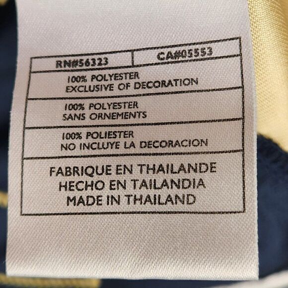 Nike Youth Basketball Long Sleeve Warm Up Jersey Sz Small Blue Gold - Picture 5 of 8